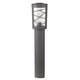 RABALUX 8744 | PescaraR Rabalux podna svjetiljka 85cm UV odporna plastika 1x E27 IP44 UV antracit siva, opal