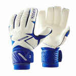 Rukavice za nogometnog vratara F500 Viralto za odrasle bijelo-plave