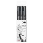 UNI POSCA marker PIN-200 TOP ARTIKLI 0.1/0.3/0.5mm CRNI PK3 KOM