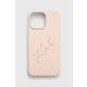 Karl Lagerfeld KLHCP15XSKSBMCP Apple iPhone 15 Pro Max hardcase Silicone Karl Script pink