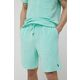 Kratki doljnji dio pidžame Polo Ralph Lauren za muškarce, boja: zelena, glatka - zelena. Pidžama - kratke hlače iz kolekcije Polo Ralph Lauren. Model izrađen od pletenine.