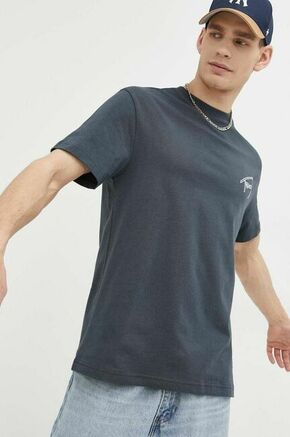Pamučna majica Tommy Jeans boja: siva