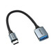Vention USB 3.0 C Male to A Female OTG Cable 0.15M Gray Aluminum Alloy Type VEN-CCXHB