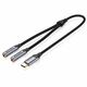 Vention USB-C Male to Dual 3.5MM Jack Earphone Adapter 0.3M Gray VEN-BGNHY