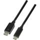 LogiLink USB-C™ / DisplayPort adapterski kabel USB-C® utikač, DisplayPort utikač 3.00 m crna UA0336 USB-C™ Display kabel