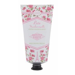 Institut Karite Light Hand Cream Rose Mademoiselle lagana hidratantna krema za ruke s mirisom ruža 75 ml
