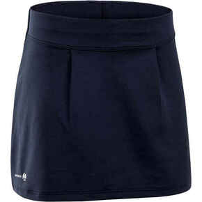 Suknja za tenis za djevojčice 100 mornarski plava
