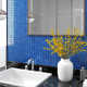 vidaXL Samoljepljive pločice s mozaikom 22 kom plave 30 x 30 cm staklo