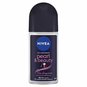 Nivea Pearl &amp; Beauty Black antiperspirant roll-on 48H 50 ml za žene