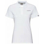 Majica kratkih rukava za djevojčice Head Club Tech Polo Shirt - white