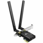 ARCHER TX55E - AX3000 Dual Band Wi-Fi 6 Bluetooth PCI Express AdapterSPEED 2402 Mbps at 5 GHz 574 Mbps at 2.4 GHzSPEC 2x High Gain External AntennasFEATURE MU-MIMO, OFDMA, 1024 QAM, HE160, WPA3, Bluetooth 5.2 - - Networking Type Network Adapter...
