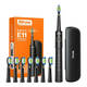 Sonic toothbrush with tips set and travel case BV E11 (Black)