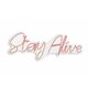 Wallity Zidna LED dekoracija, Stay Alive - Pink