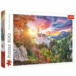 Pogled na dvorac Neuschwanstein Puzzle od 500 dijelova - Trefl