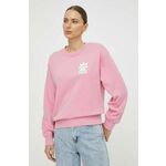 LEVI'S ® Sweater majica 'Graphic Standard Crew' svijetloroza / bijela