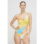 Calvin Klein Swimwear Jednodijelni kupaći kostim akvamarin / žuta / breskva / prljavo bijela