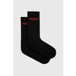 HUGO Čarape crvena / crna