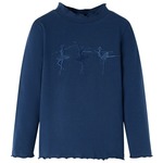 vidaXL Dječja majica dugih rukava s uzorkom balerina modra 92