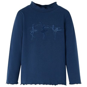 VidaXL Dječja majica dugih rukava s uzorkom balerina modra 92