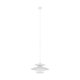 EGLO 98734 | Brenda Eglo visilice svjetiljka 1x E27 bijelo, satenski nikal