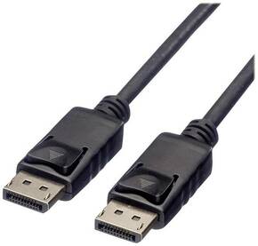 Roline green DisplayPort priključni kabel DisplayPort utikač 1 m crna 11.44.5761 sa zaštitom