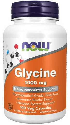 NOW Foods Glicin 1000 mg 100 kaps.