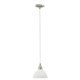 EGLO 87054 | Brenda Eglo visilice svjetiljka 1x E27 poniklano mat, alabaster