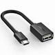 Adapter UGREEN, Micro USB (M) na USB 2.0 A (Ž) OTG, crni