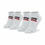 Set od 2 para unisex niskih čarapa Levi's® 701219507 Bijela
