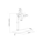 NewStar FPMA-D890BLACK, 10"-30"
