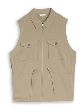 Tom Tailor Women + Prsluk kaki 31893668