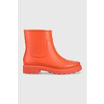 Gumene čizme Calvin Klein Rain Boot za žene, boja: narančasta - narančasta. Gumene čizme iz kolekcije Calvin Klein. Model izrađen od mat, glatkog materijala