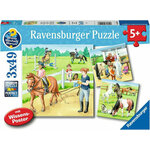 Ravensburger Puzzle Konji 3 x 49 dijelova