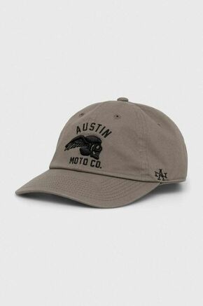 Pamučna kapa sa šiltom American Needle Austin Moto boja: siva