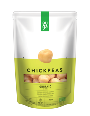 Auga Organic Chickpeas in brine 400 g