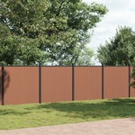 vidaXL Panel za ogradu smeđi 872 x 186 cm WPC
