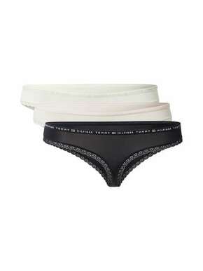 Tommy Hilfiger Underwear Tanga gaćice crna / boja pijeska / pastelno roza