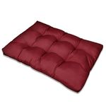 vidaXL Tapecirani jastuk za sjedalo vinski crveni 120 x 80 x 10 cm