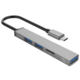 Orico priključna stanica USB-C 4 v 1, 1x USB 3.0, 2x USB 2.0, TF, 0.15m, aluminij, siva (AH-12F-GY-BP)
