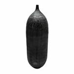 Vase Black 33 x 33 x 120 cm Aluminium