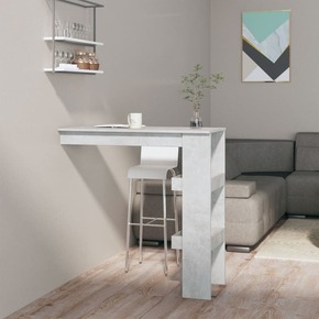 VidaXL Zidni barski stol boja betona 102x45x103