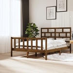 vidaXL Okvir za krevet od borovine boja meda 150x200 cm veliki bračni