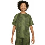 Majica za dječake Nike Kids Dri-Fit Short-Sleeve Top - cargo khaki/white