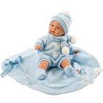 Beba s pokrivačem s mašnicom - dečko - 38cm