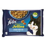 Felix hrana za mačke Sensations Jellies s govedinom i piletinom u ukusnom želeu, 12 (4x85g)