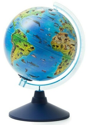 Alaysky's 25 cm ZOO kabel - globus za djecu sa LED diodama EN