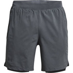 Muške kratke hlače Under Armour Men's UA Launch Run 2N1 Shorts - pitch gray/black