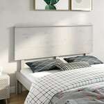 Uzglavlje za krevet bijelo 164x6x82 5 cm od masivne borovine