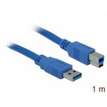 Kabel DELOCK, USB 3.0 A (M) na USB 3.0 B (M), 1m, plavi 82580