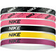 Bend za glavu Nike Headbands 6PK - black/digital pink/digital pink